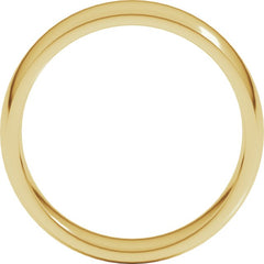 10K Yellow Gold 6 mm Lightweight Comfort-Fit Half Round Band Size 7
