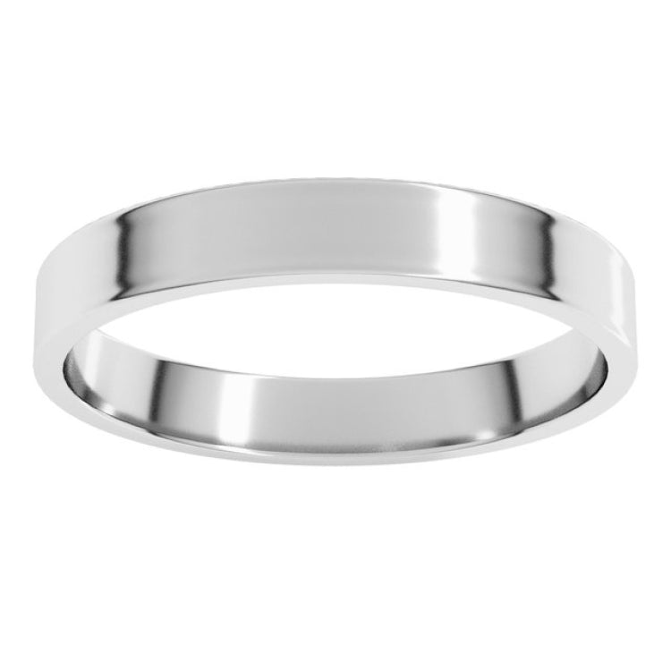 Platinum 3 mm Ultra-Lightweight Flat Band Size 4.5
