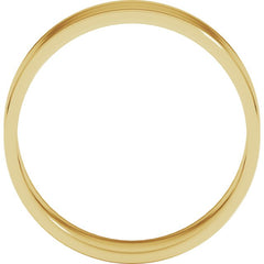 10K Yellow Gold 6 mm Ultra-Lightweight Flat Band Size 7.5
