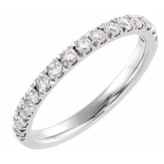 Sterling Silver 1/2 CTW Lab-Grown Diamond Stackable Ring