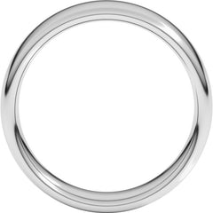 Platinum 6 mm Comfort-Fit European-Style Band Size 7