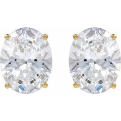 14K Yellow Gold 1 1/2 CTW Natural Diamond Earrings