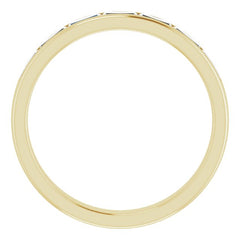14K Yellow Gold 3/4 CTW Lab-Grown Diamond Band