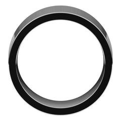 14K White Gold 10 mm Comfort-Fit Flat Band Size 10