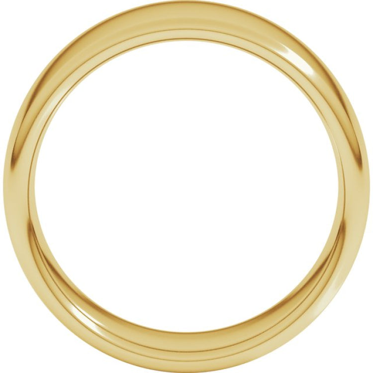 14K Yellow Gold 8 mm Comfort-Fit European-Style Band Size 6.5