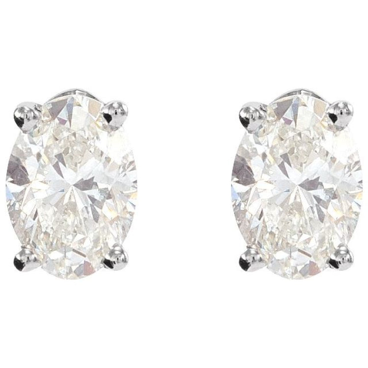 Sterling Silver 1/10 CTW Lab-Grown Diamond Earrings