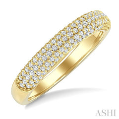 1/2 Ctw Round Cut Diamond Aeris Gold Fashion Band in 14K Yellow Gold