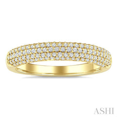 1/2 Ctw Round Cut Diamond Aeris Gold Fashion Band in 14K Yellow Gold