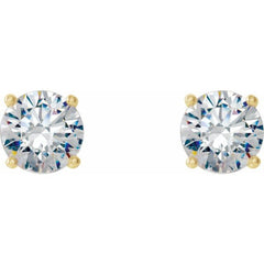 14K Yellow Gold 1/2 CTW Natural Diamond Cocktail-Style Earrings