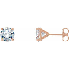 14K Rose Gold 1/2 CTW Natural Diamond Cocktail-Style Earrings