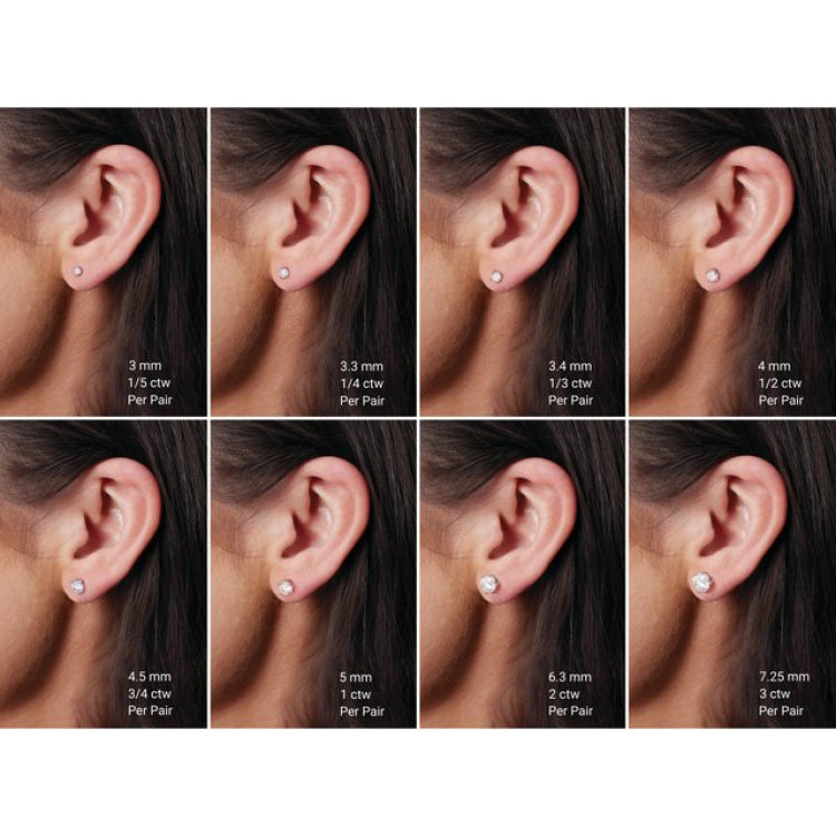 Sterling Silver 6 mm Natural Peridot Earrings